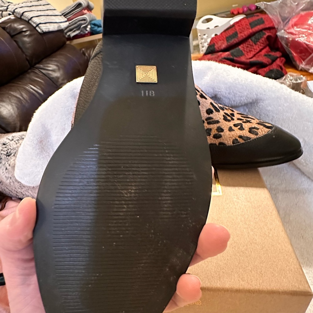 LuLaRoe Supply Women's Leopard Print Ankle Boots - Black and Tan - Picture 4 of 9